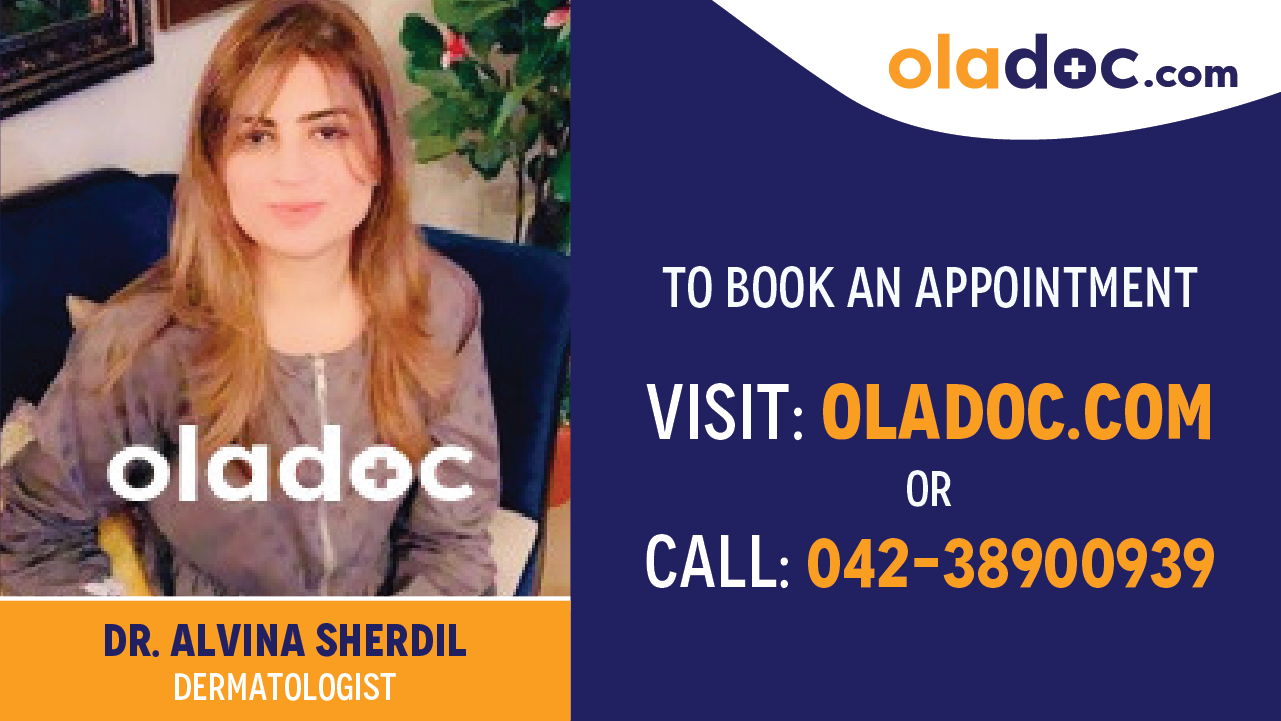 Book appointment with Dr.Alvina Sherdil-best Dermatologist in karachi